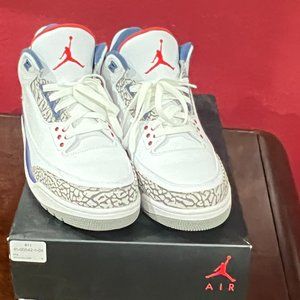 AIR JORDAN 3 RETRO OG WHT/FIRE RED-TRUE BLUE